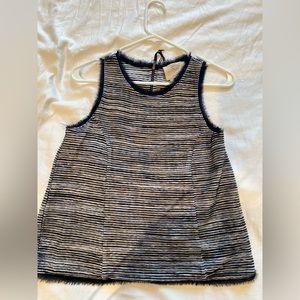 Striped navy tank top shirt from Anthropologie. Size XS